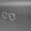 Mode zonnebril frames vintage mannen acetaat titanium optische bril frame vrouwen recept myopia pilot brillen man eyewear1