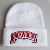 Akryl hattar män kvinnor mode skullies hattar för tjejer pojkar backwoods brev stickad beanie hatt vinter beanie hatt