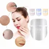 LED Beauty Face Mask 3 Color Light Touch Touch Instrumento Facial Spa Tratamento Dispositivo anti-acne Remoção de rugas