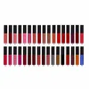 Rouge à lèvres liquide mat imperméable, 34 couleurs, rouge foncé, noir, brillant à lèvres longue durée, maquillage pour femmes