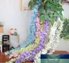 100st 1,6 meter lång elegant konstgjord silkeblomma Wisteria vinstockrottan för bröllopscentrum dekorationer Bouquet Garland hem prydnad