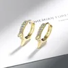 Todorova Punk Cool Light Rivet Small Open Hoop Earrings Cubic Zirconia Spike Earrings for Women Jewelry5372015