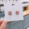 Japonais et coréen nouvelle mode rétro net rouge boucles d'oreilles de style étranger tempérament personnalité coréenne boucles d'oreilles polyvalentes femme en gros