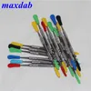 Metal Wax dabber tool with Silicone tips Cap 120mm vaporizer DAB tools High quality DHL 5500129