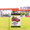 Christmas Car Series Garden Flag Waterproof Linen Festival Flags Double Side Yard Holiday Flag 30*45CM WB2688