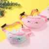 Heißer Einhorn Bunte Cartoon Plüsch Taille Tasche Geldbörse Reißverschluss kinder münze tasche sling geld karte modische Einhorn Taille geldbörse