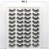 Newest Imitated Mink eyelashes1 box of 20 sets of 3D False Eyelashes Soft Natural Thick Fake Eyelash Eye Lashes