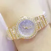 Bs Bee Sister Diamond Women Watches Small Dial Female Rose Gold Watches Ladies Stainless Steel Lock Bayan Kol Saati1222O