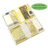 Prop di alta qualità all'ingrosso Euro 10 20 50 100 Monete False Billet Film Money che sembra una vera collezione e regali da gioco euro e regali