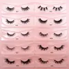 Nouveau 3D Vison Cils naturel court Vison Cils Lashes Wispy Cils Faux cils Maquillaje Maquillage