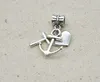 100 stks Hart Kruis charme Big Hole kraal Europese Hanger fit Pandora Armbanden Ketting DIY Sieraden Maken