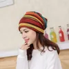 Mooistar # W003 Mulheres Stripe Hat Ruffle Cancer Hat Beanie Scarf Collar Turban Cap Envoltório principal