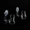 100% Dabber Tool Real 4mm Dikke Domeless Quartz Banger Nail Flat Top 90 45 Graden 10mm 14mm 18mm Mannelijke Vrouwelijke OD 22mm Handslijpmachine Machine