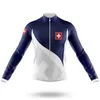 Sptalgrvo Schweiz 2020 Pro Team Långärmad Cykling Jersey Män / Kvinnor Cykel Kläder MTB Toppar Bike Shirt Man Cyklist Outfit