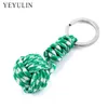 تصميم جديد Paracord Keychain Lanyard Fist Knot High Parachute Parachute الحبل الطوارئ أداة KEY RING1