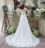 100% echte Bilder Kleider Brautkleider Western Weiß / Elfenbein Perlen Brautkleider Falten trägerlos A-Linie Bridalkleider