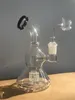 Niebieskie/czarne jajka gurda mini szklane bongs bong dab rig prysznic recyklista opon szklane szklane rurki wodne ze stawem 14 mm