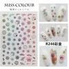 1 Christmas Nail Sticker Snowflake Snowflake Snowman Winter Nail Art Deco Christmas tree Hats Manicure Gold4409007