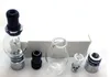 2020 Glass Globe Atomizer med keramik / metall Dual Quartz Coil vs Skull / Bent Glass Globe / Dubbel Bulb / Full Glass Tips Vaxförångare