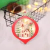 Hot Selling New Christmas Decorations Hollow Wooden Pendant Creative Car With Light Small Tree Pendant Wholesale 2021 New Year