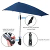 Portable Folding Sunshade UV Sunproof Beach Chair Umbrella Summer Bicycle Pushchair Umbrella Universal Clamp Fishing Parasol