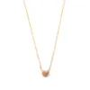 Chaînes Gold Chain Collier Collier Coeur Shape Pender Long Long Délicat Mode Bijoux Cadeau Pour Femmes Cadeaux1