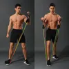 Resistance Bands 11pcs Set Yoga Pull Rope Fitness Exercises Crossfit Tubes Pedal Excerciser Body Training Gyms Workout Equipment