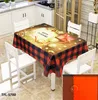 Weihnachten Glocke 3D Gedruckt Muster Rechteckige Tischdecken Weihnachten Party Picknick Staubdicht Tischdecke Abdeckung Tee Nachttisch Matte