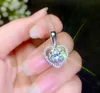 Sterling Silver S925 1CT Moissanite Diamond Necklace Pendant Silver Chain Wedding Engagement Women Hip Hop Punk Christmas Gift5954835