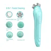 Personal Skin Care Mini Facial Cleansing Brush 3D Roller Face Massage CO2 Bubble Whiten Device With 6 Heads