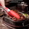 Kitchen Food Grade Silicone Food Tong Colorful Utensil Cook Tong Clip Clamp Vegetable Meat Accessories Salad Serving BBQ Tools