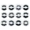 Thick long 25mm mink false eyelashes extensions soft fake lashes eye makeup accessory 12 models available