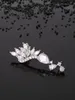 Stud Fashion Luxury Leaves Stud-Earrings Ear Climbers Women Bohemian Wedding Jewelry Asymmetry Earrings-Jackets Accessories Mujer1