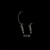 Gothique Punk bizarre couleur argent Emo crâne chaîne boucles d'oreilles pour hommes femmes Cool Egirl rue déclaration Halloween bijoux 202016627978