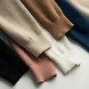 Gcarol Nouvelles femmes V Col 30% Laine Pull épais Casual Knit Jumper Automne Hiver Streetwear Rendu Pull en tricot en 6 couleurs LJ201112