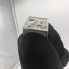 Iced Out maßgeschneiderte Top-Qualität Hip Hop Schmuck Ring Anhänger Kette kubanische Halskette Foto