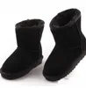 Bottes HOT enfants uggies mini botte classique Australie neige filles garçons hiver fourrure unisexe court mi-mollet botte enfant chaussures chaudes taille 22-34