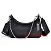 2005 Nylon de luxe femme hobo épaule sac à bourses de marque célèbre marque sacs sacs sacs de sacs composites