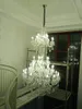 Hotel grande lampada di cristallo lampada a candela di lusso lampadario per scale Vetrina lampadari per camera da letto lampadario per tromba delle scale duplex Apparecchio di illuminazione