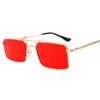 Sunglasses 2021 Candy-colored Square Women Trend Street S Sun Glasses Metal Frame Reading Flat Mirror Uv4001