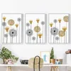 Nuomege nórdico abstrato dandelion arte da parede imagem para decoração de casa bela flor lona cartazes e impressões decoração moderna8123295