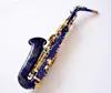 Japão Suzuki Nova marca Saxofone E Plano Alto de alta qualidade Azul Alto Saxophone Com caso Professional Musical Instruments