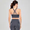 Yoga Sports Bra Skinfriendly Broshed sans anneau en acier Running Fitness Souswears Gym Vêtements Femmes Lu Bra3211877