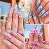 Holografische nagel Glitter Pailletten Sparkly 12 Grid / Set Eye Make Make Pailletten 3D Dunne Vlinder Flakes Poolse Decals Nail Art Decoraties