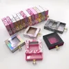 Nieuwe Wimpers Doos Wimper Verpakking Custom Crystal Handvat Lash Case voor Pluizige 25mm Natuurlijke 3D Mink Valse Wimpers