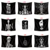 Skull tapestry Euramerican fashion polyester wall hanging Hallowmas decor printed tablecloth yoga mat beach towel party bar backdrop FFA4428