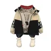 赤ちゃんの秋と冬の新しい温かい服の子供039Sジャケットの肥厚とベルベットパッド入りジャケットボーイフード付きジャケットボーイウォームJa9857643