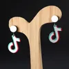 Stud 1 paire "TikTok" Boucles d'oreilles créatives Bijoux d'été Fête quotidienne Mariage pour femmes Filles Cadeaux en alliage de zinc1