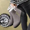 Vrouwen laarzen winter schoenen plus size hot platform vrouwelijke warme booties enkel voor vrouwen snowboots zwart
