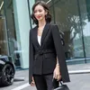 2020 Herbst Winter Mode-Stile Formale Frauen Anzüge Damen Büro Hosenanzüge Professionelle Stile Blazer Set Rot
